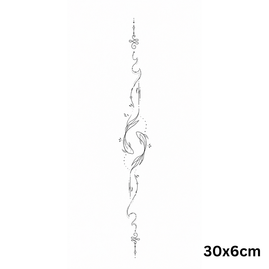Carpes Koï – Tatouage Dos – Fineline-thumbmail-3