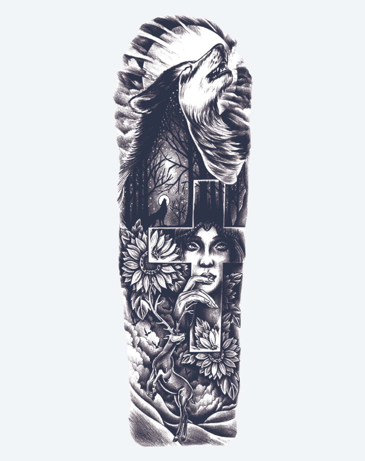 Manchette Femme, Loup & Croix